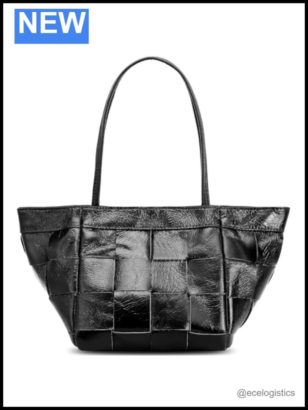Women's Handwoven Genuine Leather Tote Bag Satchel Crossbody
